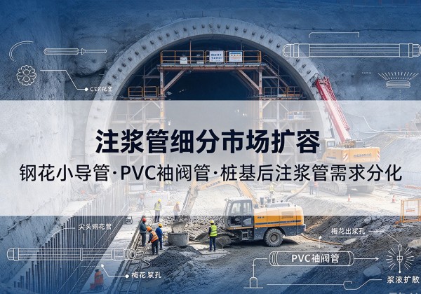 通渭注浆管细分市场扩容，隧道钢花小导管、PVC 袖阀管、桩基后注浆管需求分化